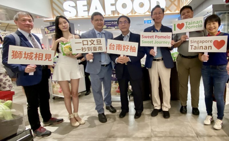 臺南文旦攻進新加坡　黃偉哲力推「柚」見臺南好滋味